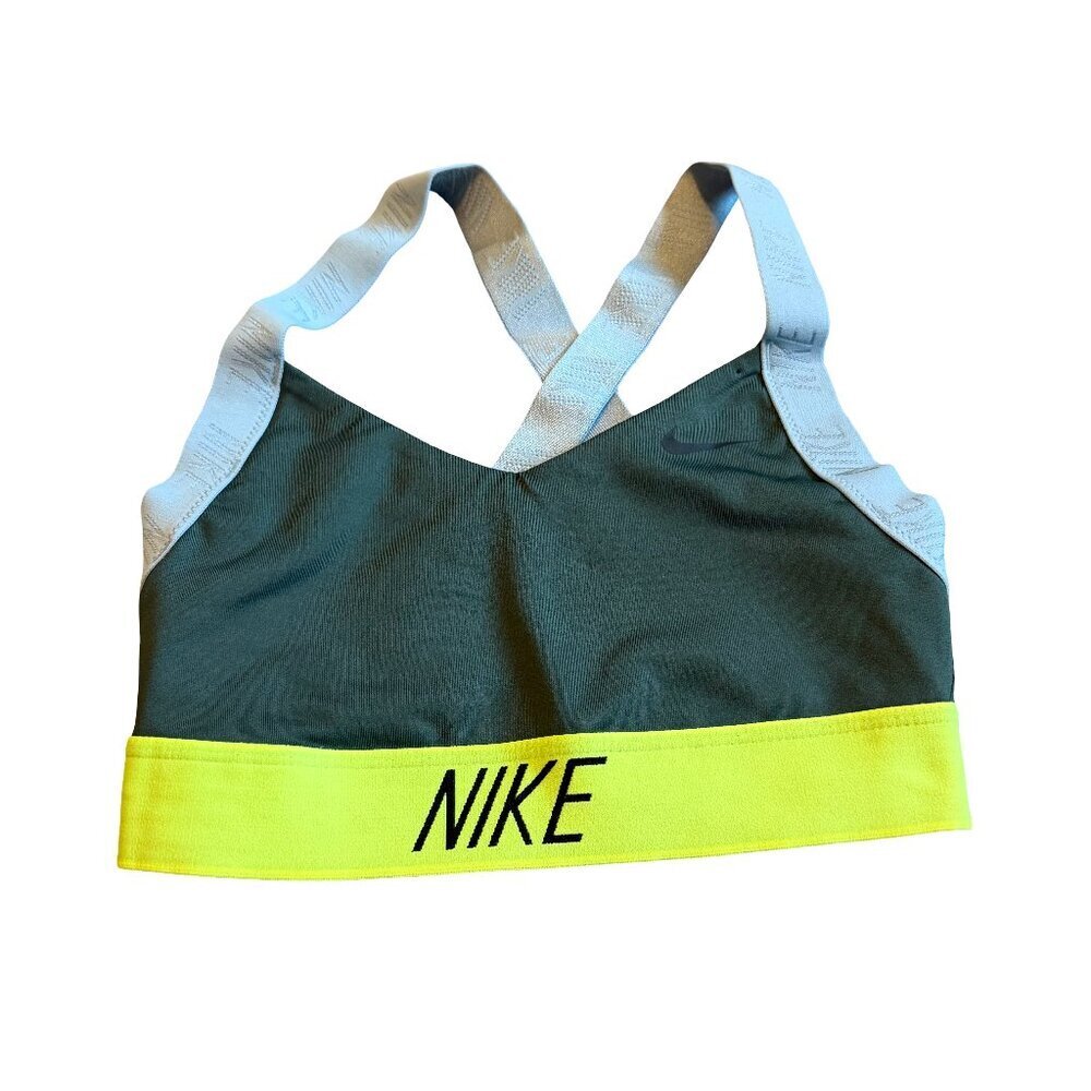 Nike Pro Indy Logo Sports Bra Pull-On Strappy Athletic Workout Size Small Womens